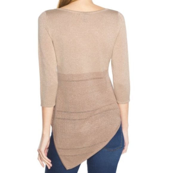 NWOT Colorblock Asymmetric Pullover - Picture 3 of 8